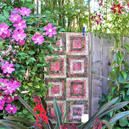 quilts in the garden